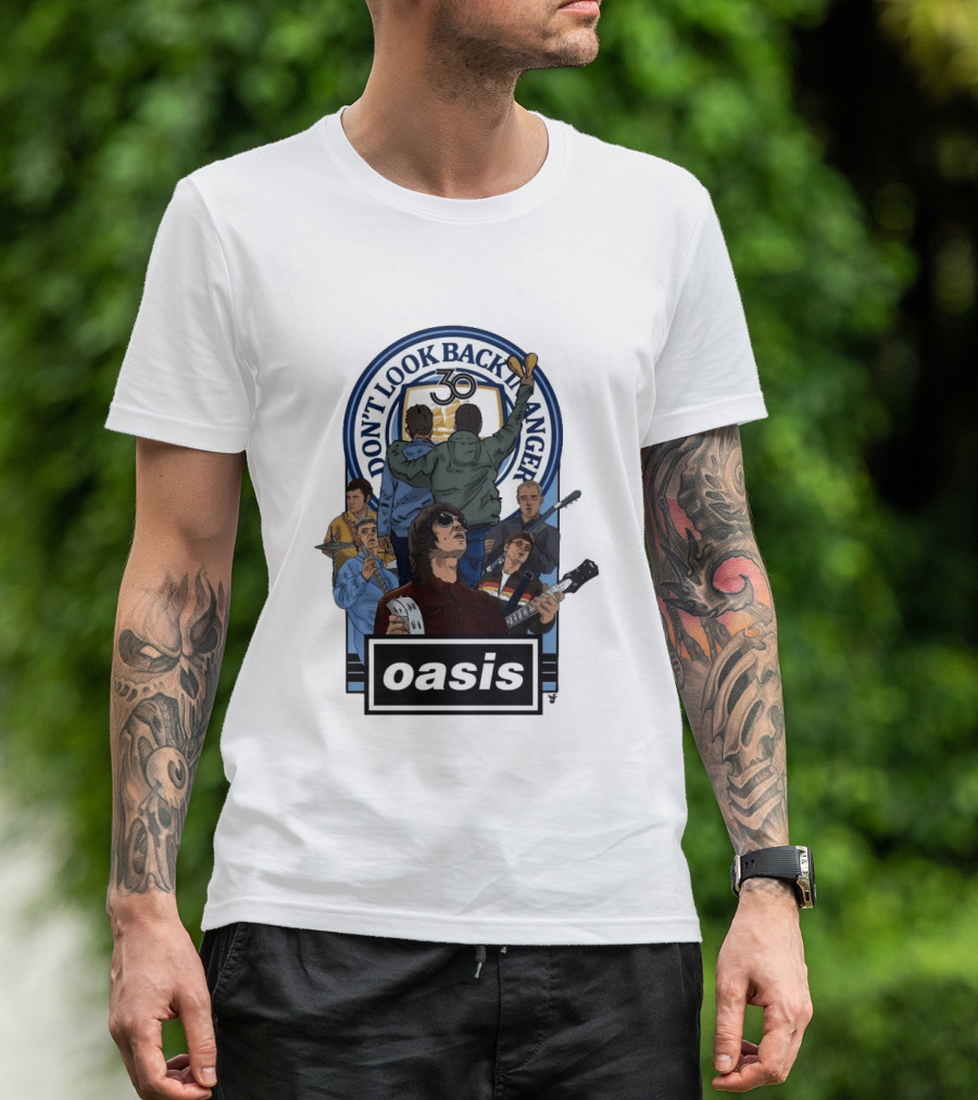 Don't Look Back In Anger Oasis 30th Anniversary Celebration T-Shirt