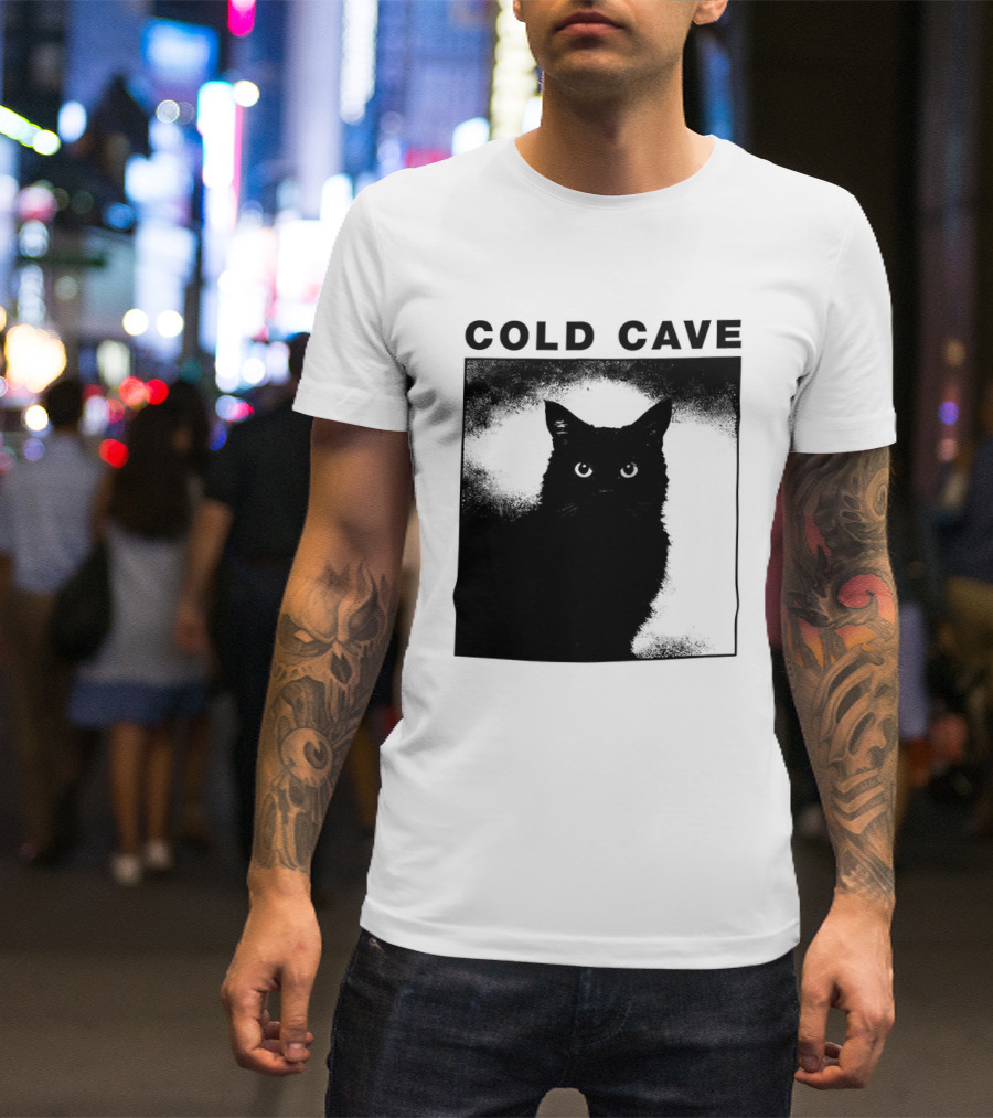 COLD CAVE Cat In Shadow T-Shirt