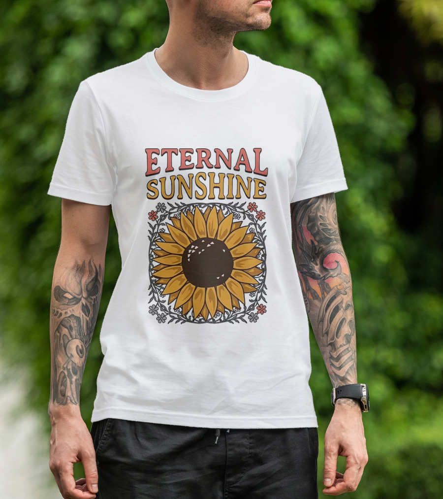 Eternal Sunshine Sunflower Blossom Floral T-Shirt