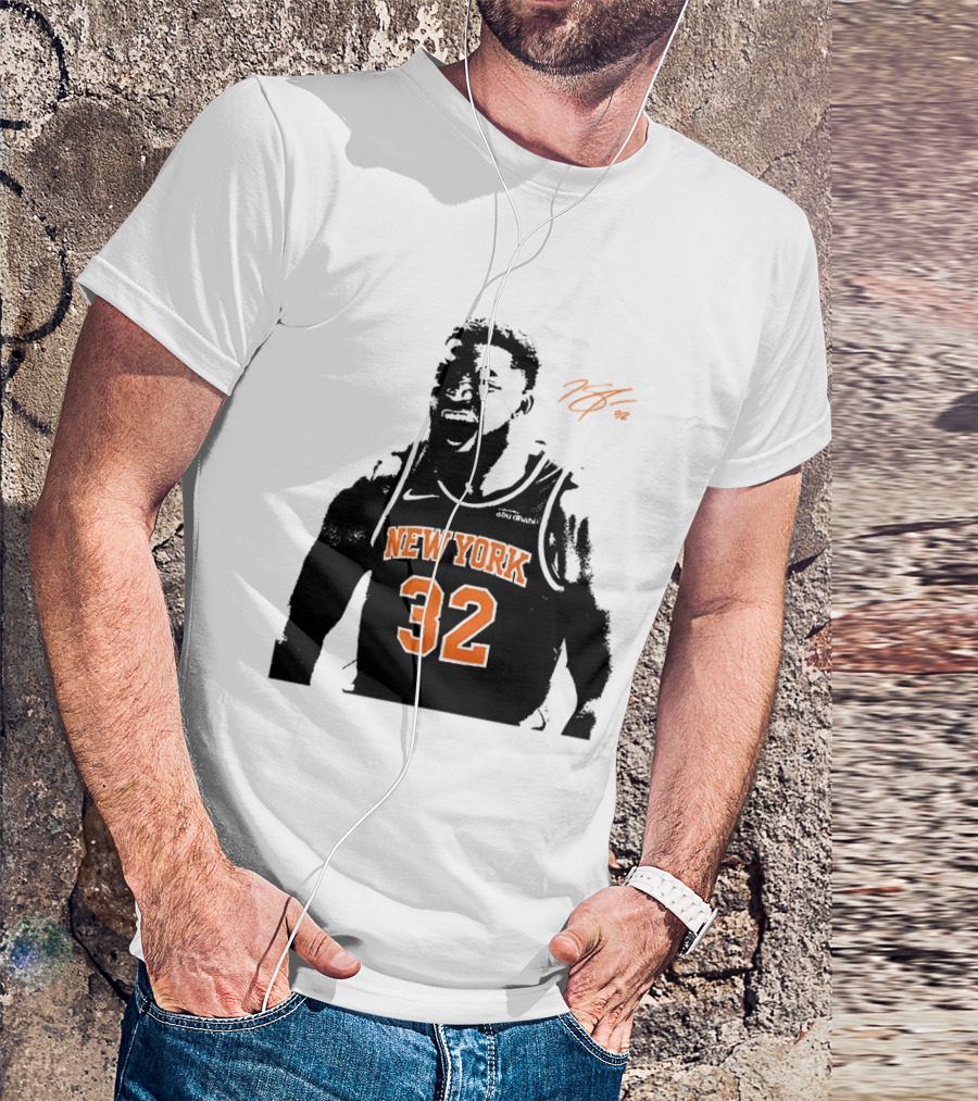 Karl Anthony Towns New York 32 Signature Knicks T-Shirt