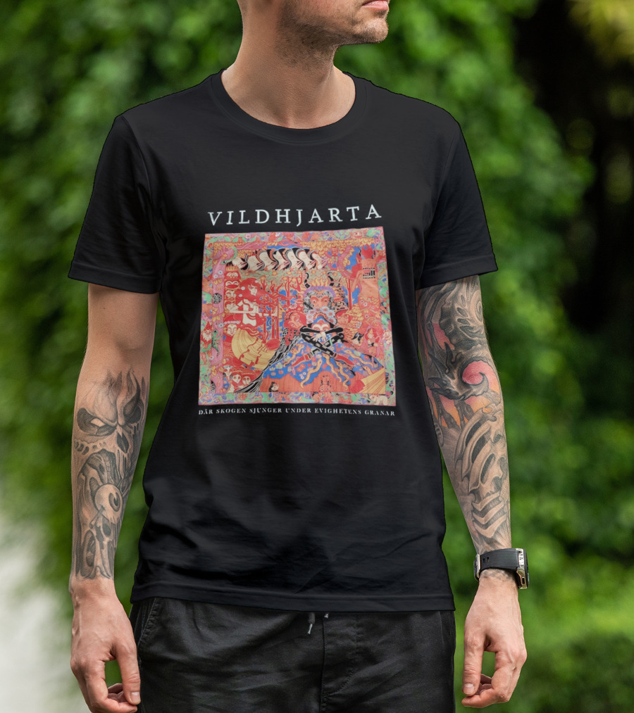 Vildhjarta Där Skogen Sjunger Under Evighetens Granar Psychedelic Fantasy Forest Band T-Shirt