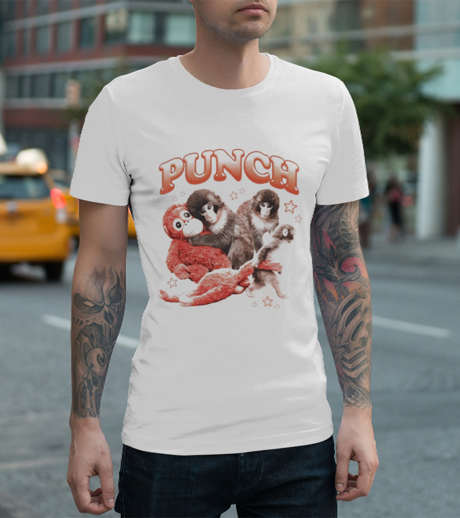 Punch The Monkey With Playful Puppet Friends T-Shirt