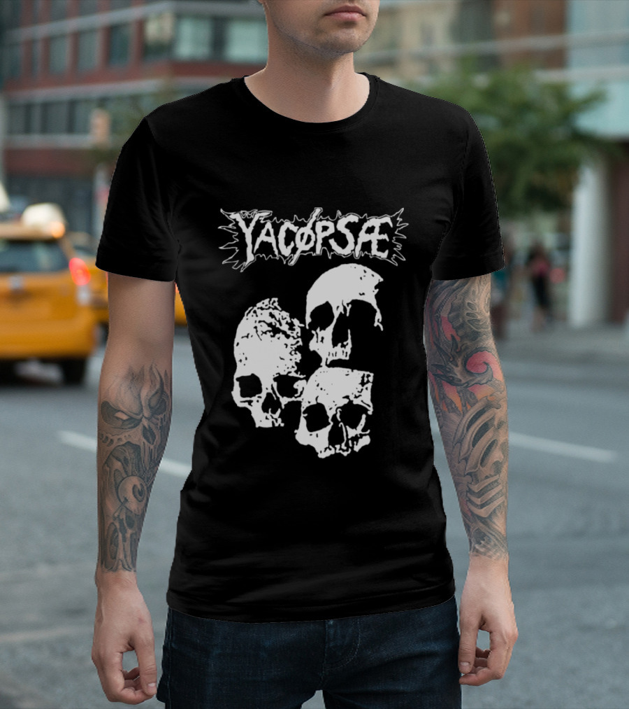 Yacopsae Skull Art Punk Band Merchandise T-Shirt