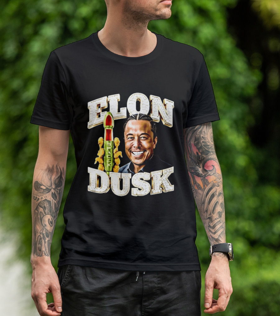 Elon Dusk SpaceX Rocket And Teddy Bears T-Shirt