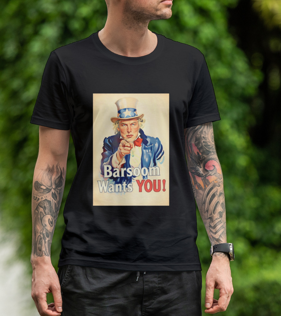 Elon Musk Uncle Sam Barsoom Wants You T-Shirt