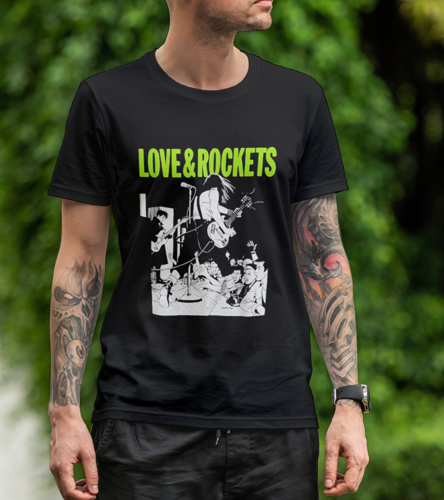 Love And Rockets Band Iconic Performance T-Shirt