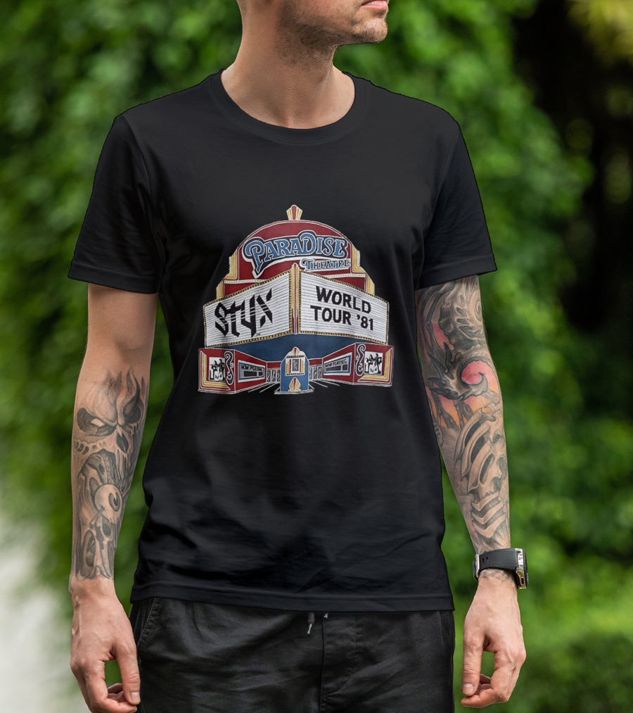 STYX Paradise Theatre World Tour '81 Marquee T-Shirt