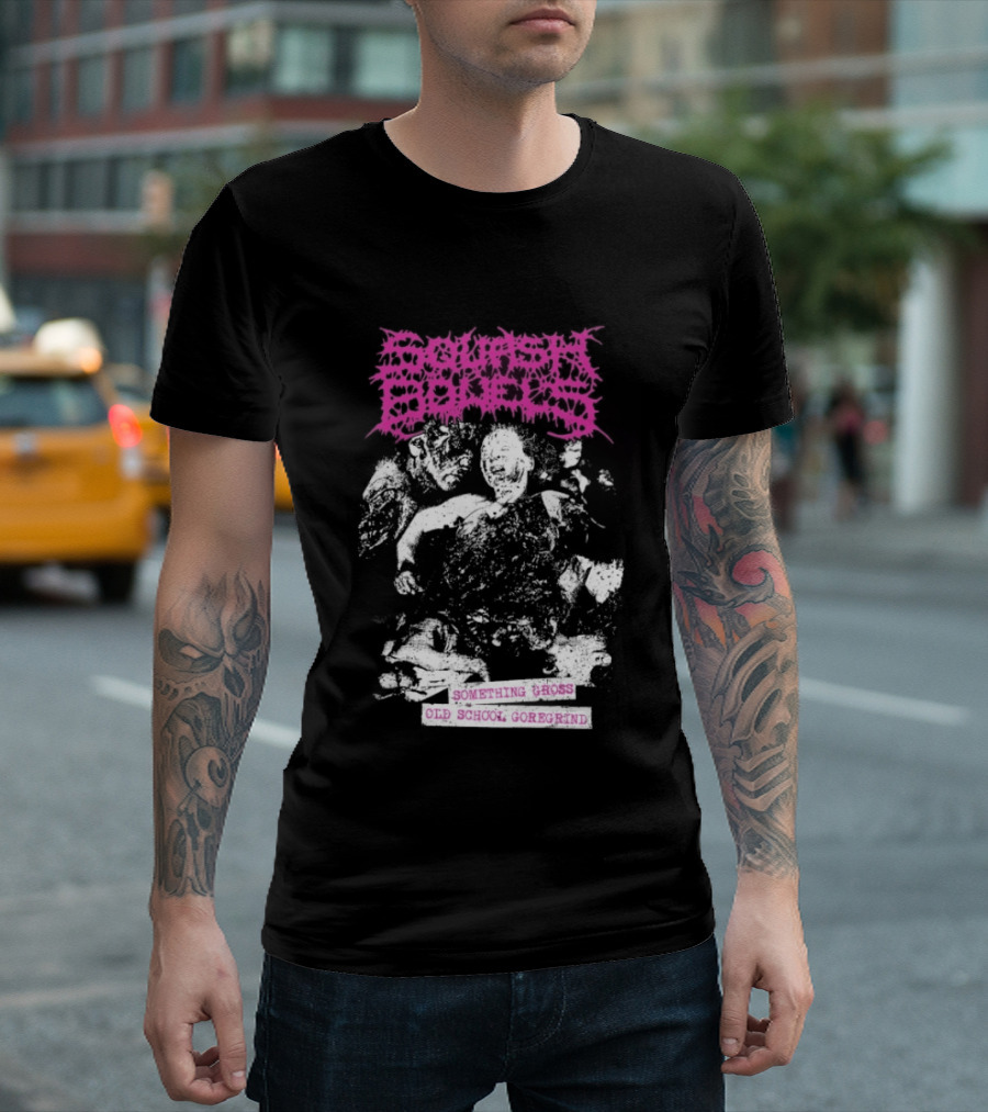 Squash Bowels Something Gross Old School Goregrind Pink Psychotic Gore T-Shirt