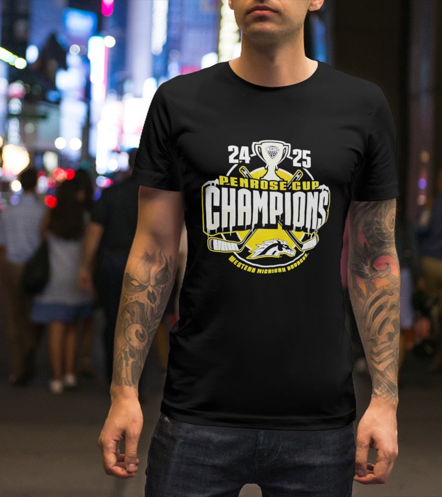 Western Michigan Broncos 2025 Penrose Cup Champions T-Shirt