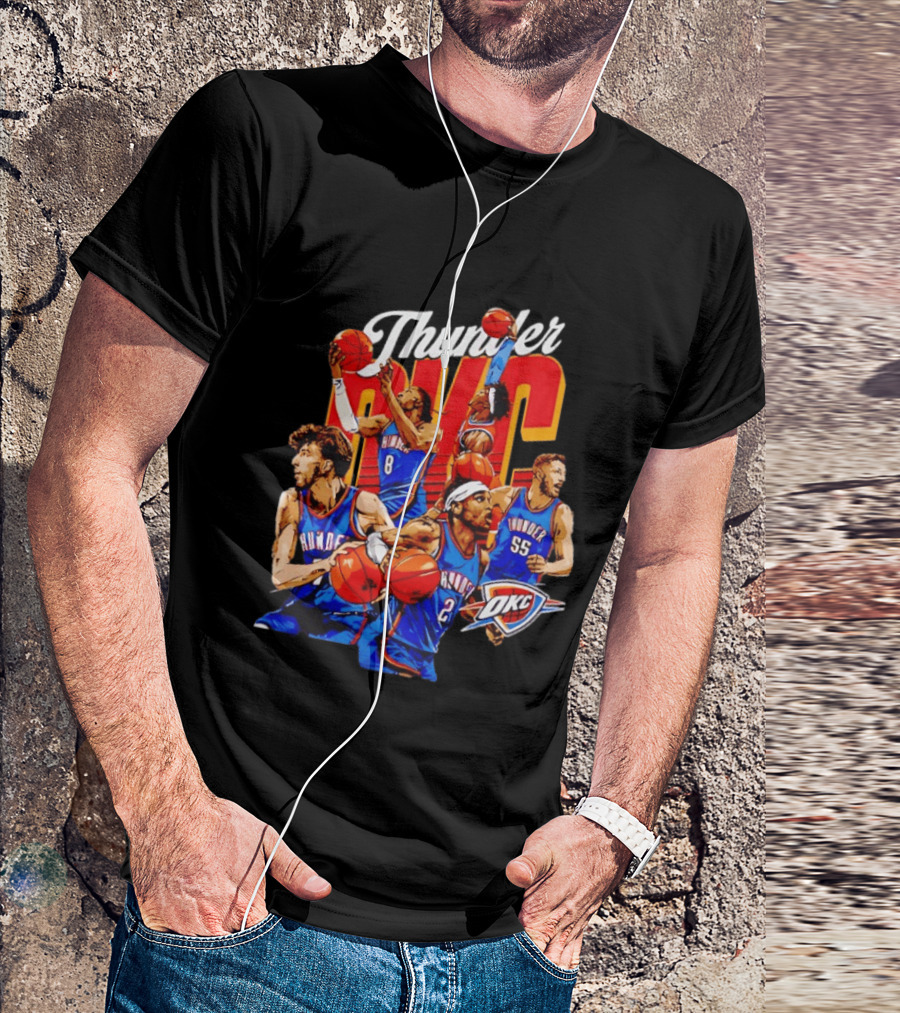 Shai Gilgeous Alexander OKC Thunder Basketball Team Players T-Shirt