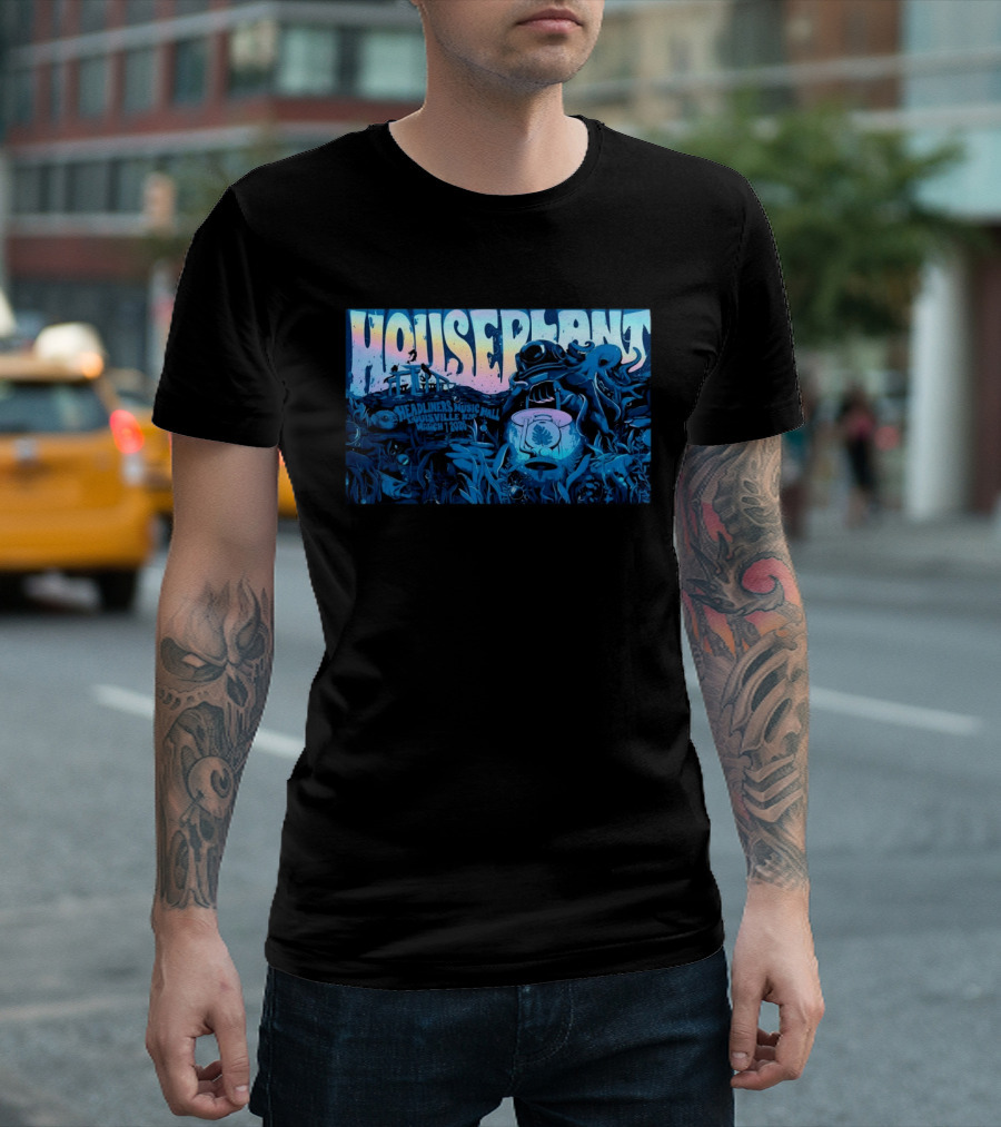 Houseplant Headliners Music Hall Louisville KY March 7 2026 Underwater Diver T-Shirt