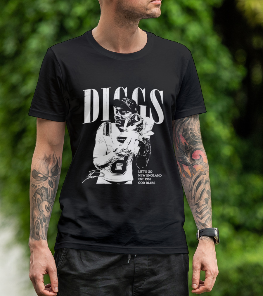 Diggs Let's Go New England Est 1960 God Bless T-Shirt