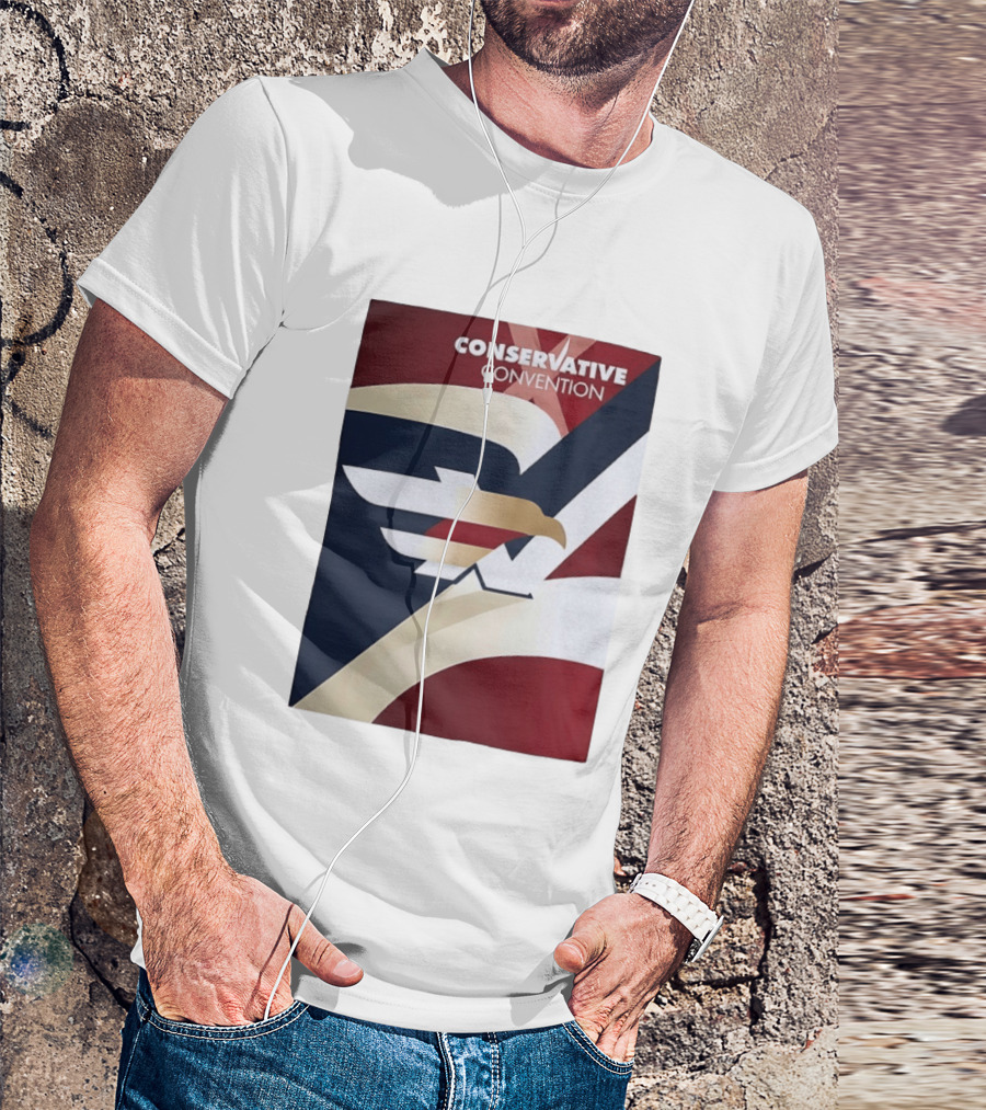 CONSERVATIVE CONVENTION Eagle American Flag T-Shirt