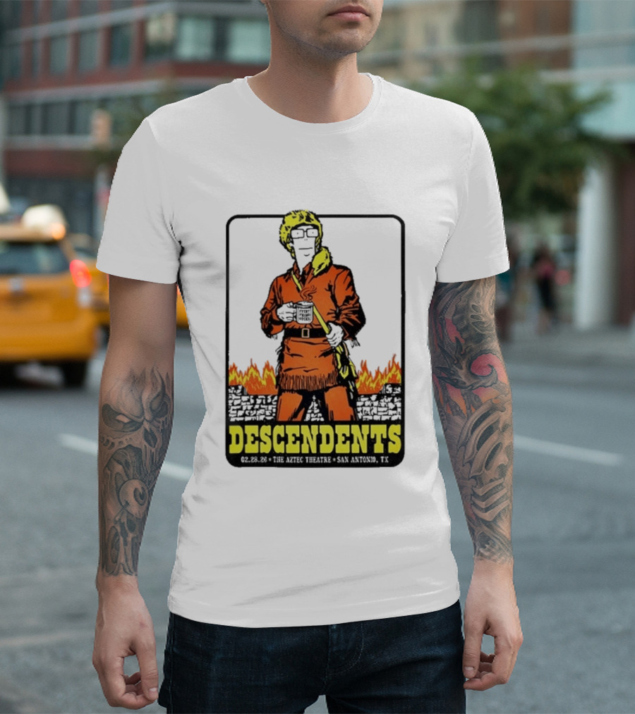 Descendents Coffee Aztec Theatre San Antonio Feb 28 2026 T-Shirt