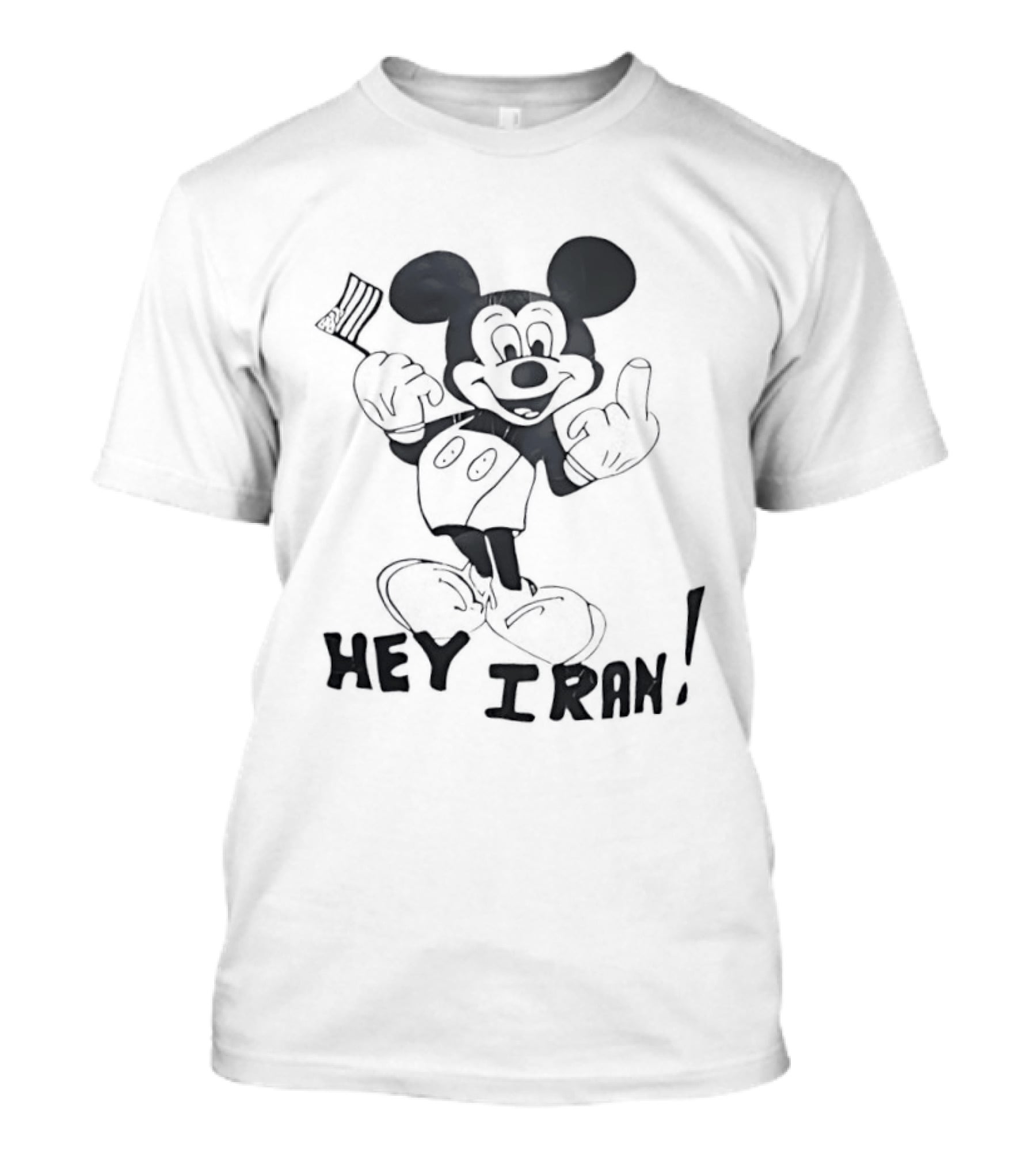 Hey Iran Mickey Mouse T-Shirt