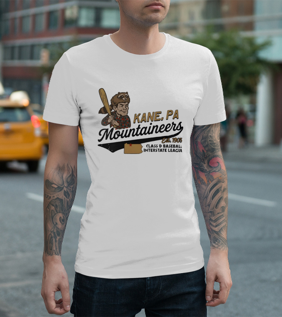 Kane Mountaineers Kane PA Est 1905 Class D Baseball Interstate League T-Shirt