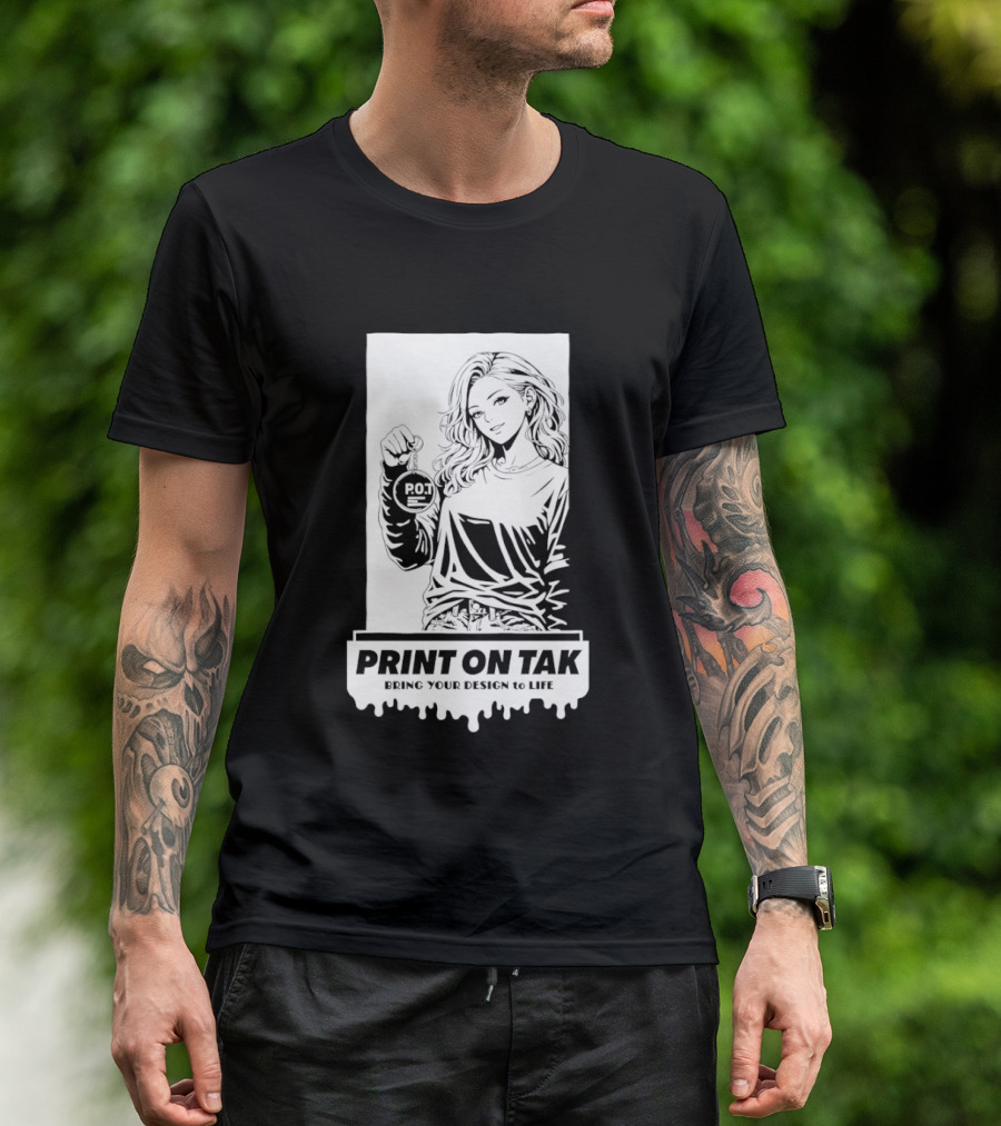 PRINT ON TAK Beautiful Girl Holding POT Bring Your Vision To Life T-Shirt