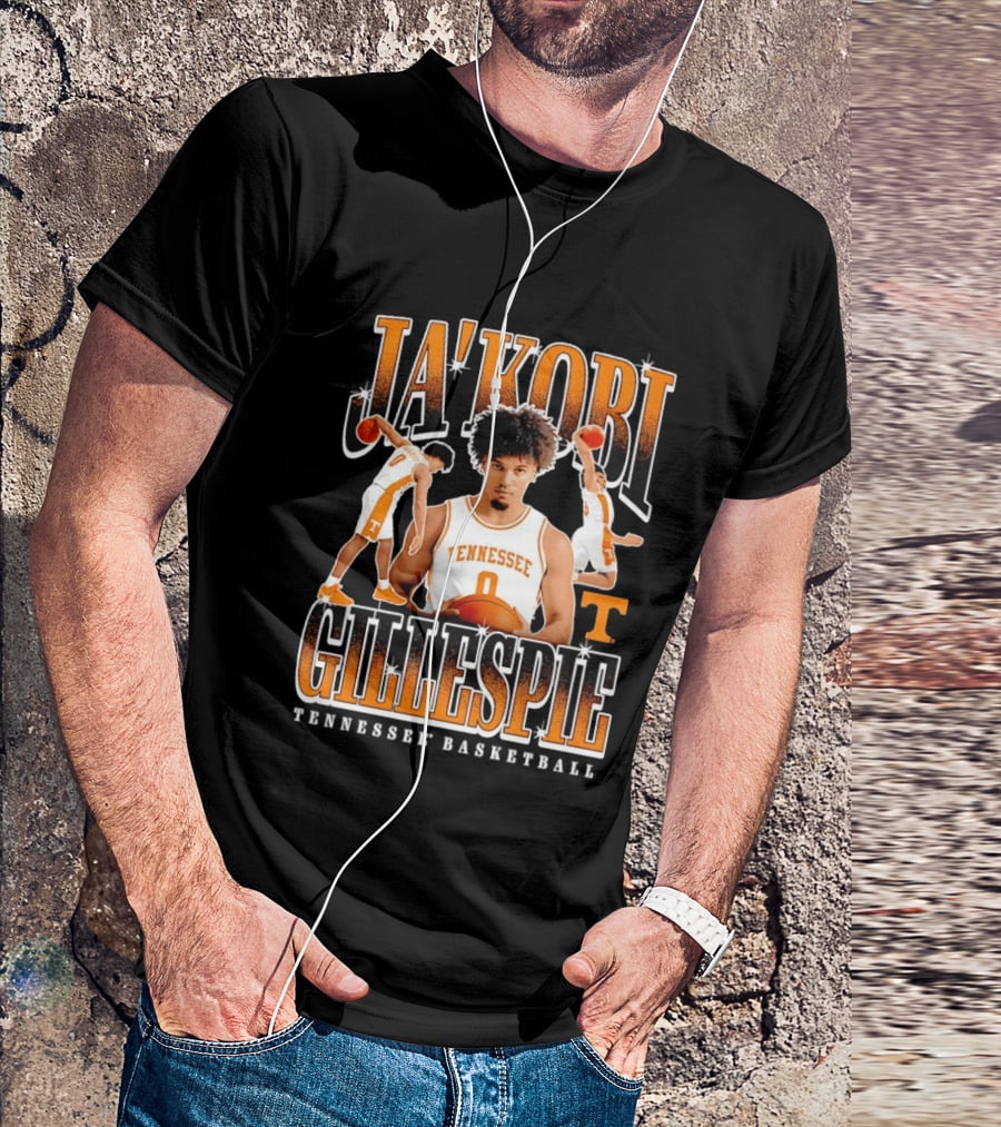 Ja'Kobi Gillespie Slam Dunk Tennessee Volunteers Basketball 0 T-Shirt
