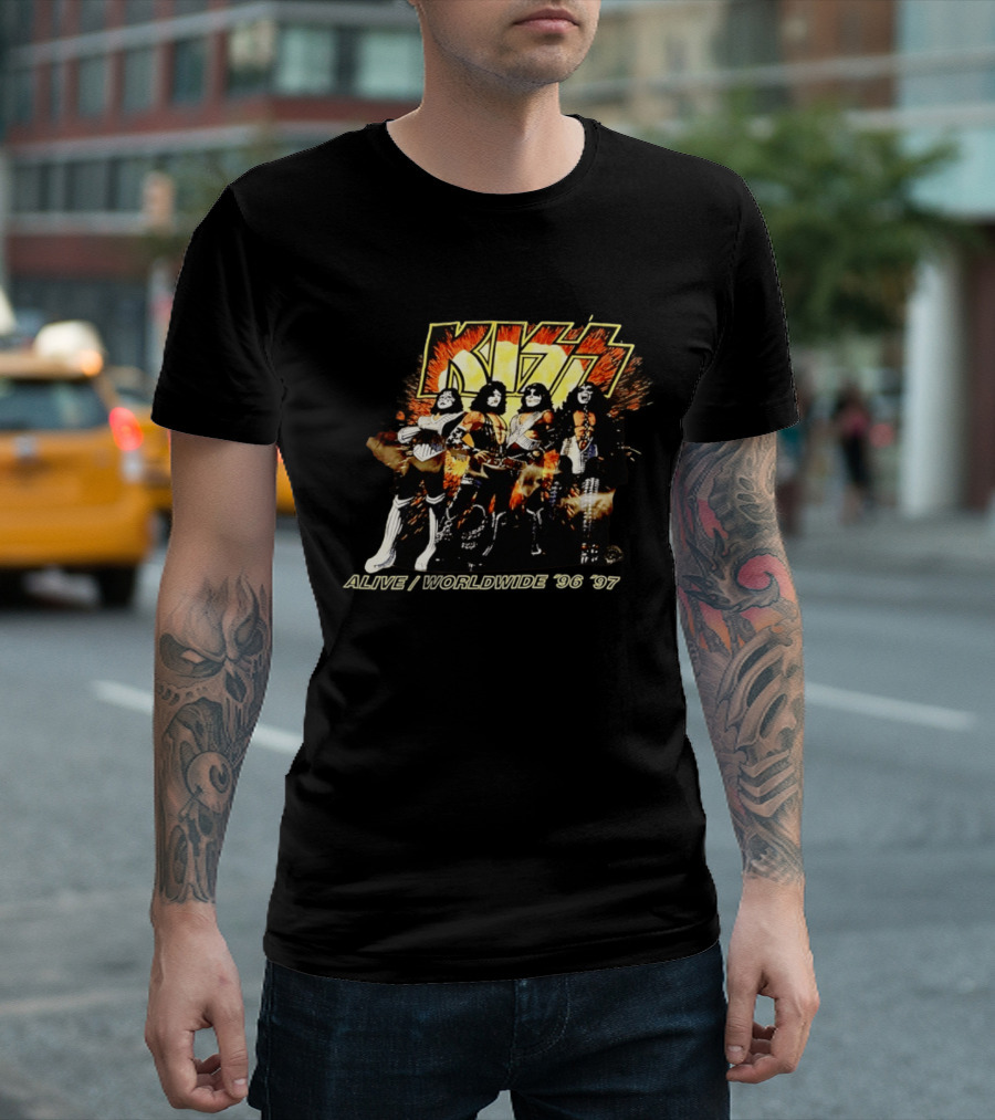 Kiss Alive Worldwide 1996 Tour Birmingham AL USA T-Shirt
