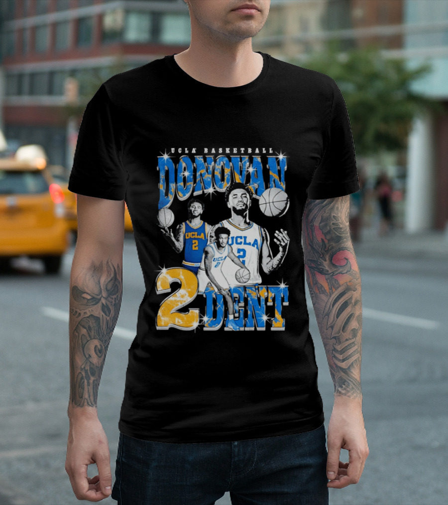 Donovan Dent 2 UCLA Bruins Basketball Player Vintage Team Spirit T-Shirt