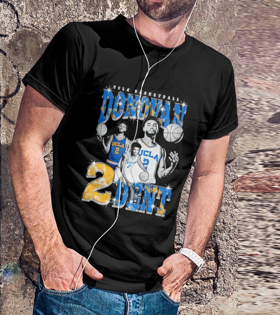 Donovan Dent 2 UCLA Bruins Basketball Player Vintage Team Spirit T-Shirt
