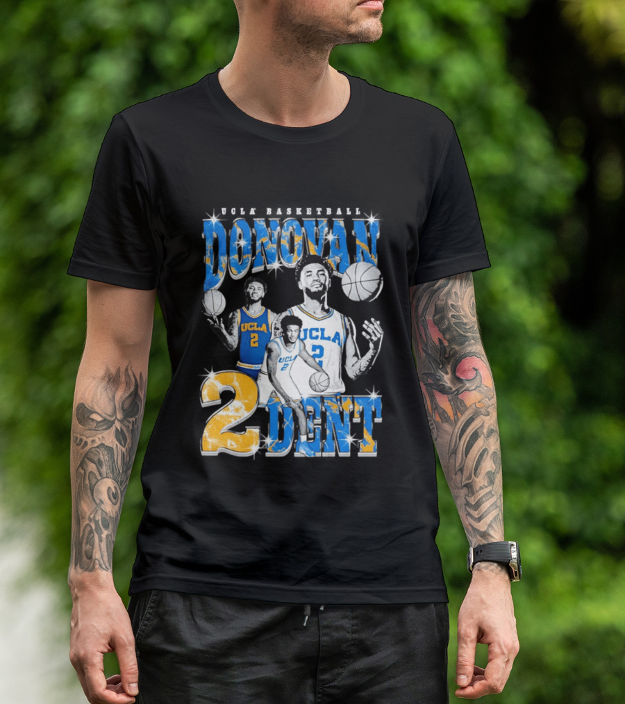Donovan Dent 2 UCLA Bruins Basketball Player Vintage Team Spirit T-Shirt