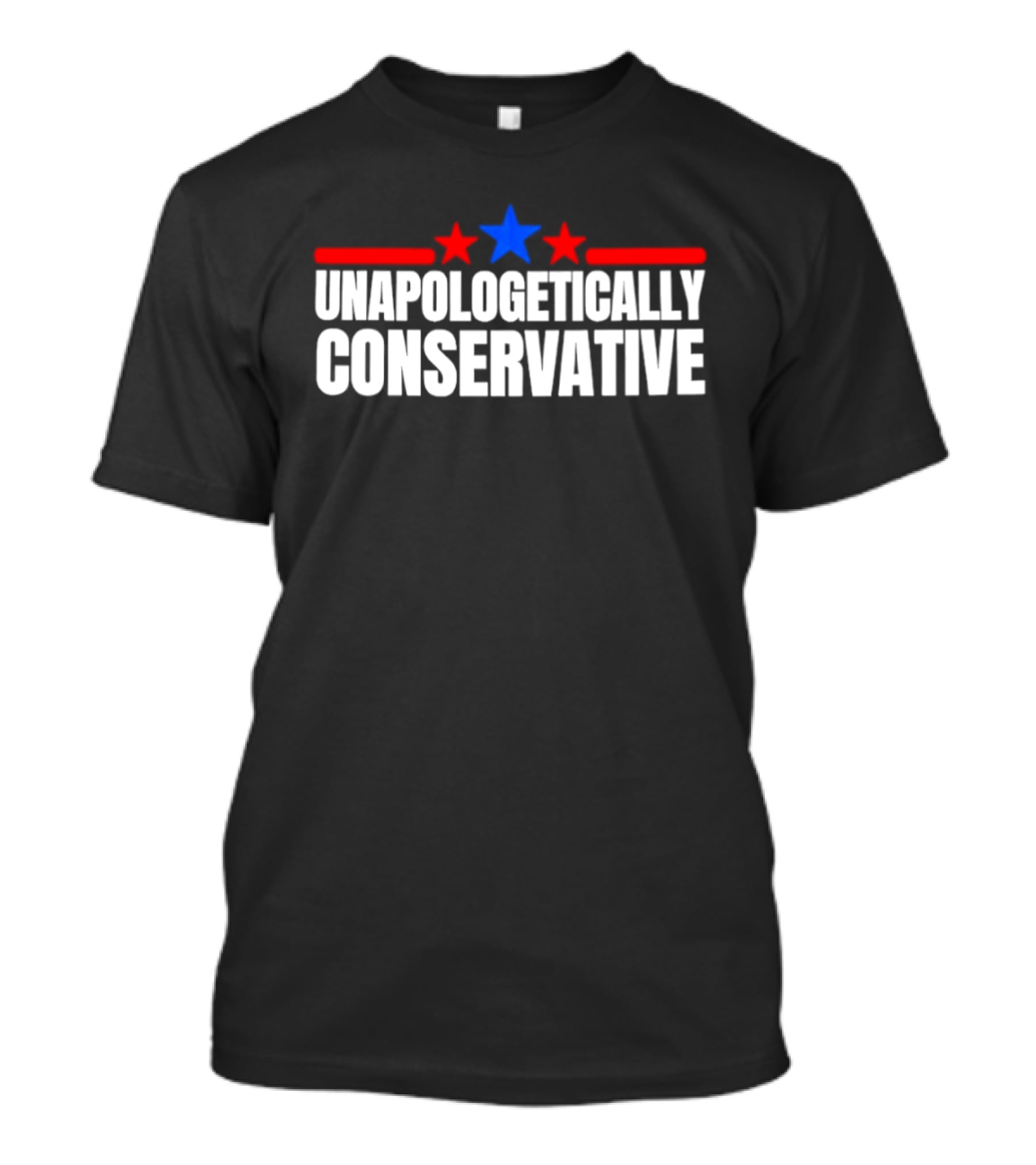 Unapologetically Conservative Red And Blue Stars 2026 T-Shirt