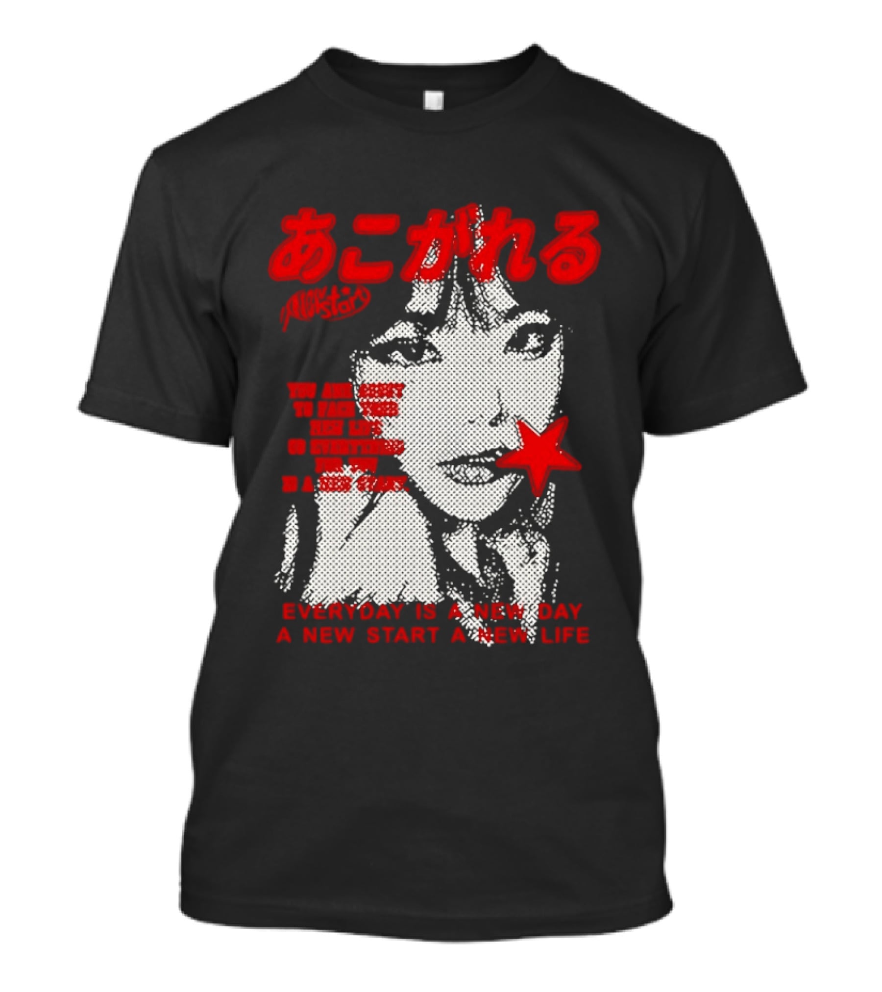 Girl Japan Everyday Is A New Day New Start New Life T-Shirt
