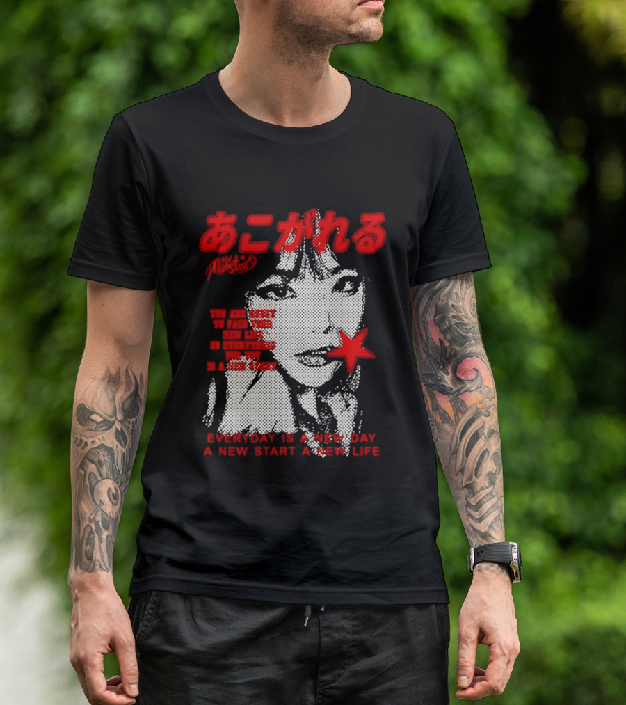 Girl Japan Everyday Is A New Day New Start New Life T-Shirt