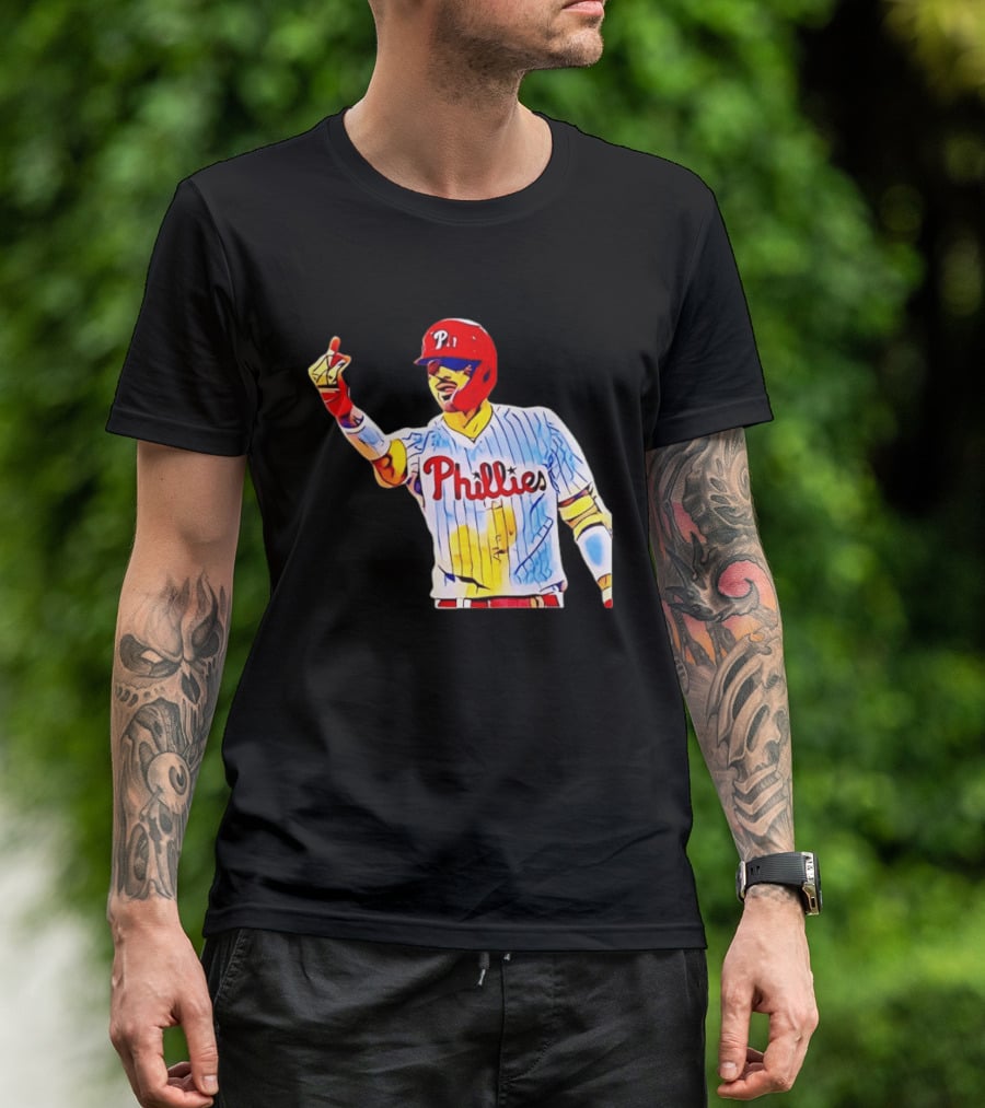Philadelphia Phillies Nick Castellanos Gesture Baseball Moment T-Shirt