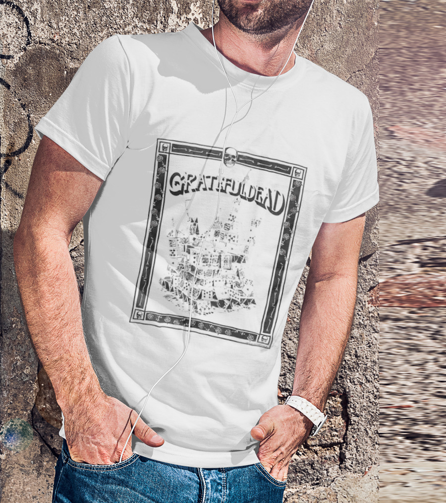 Grateful Dead 1980's Tour House Of Cards Concert T-Shirt