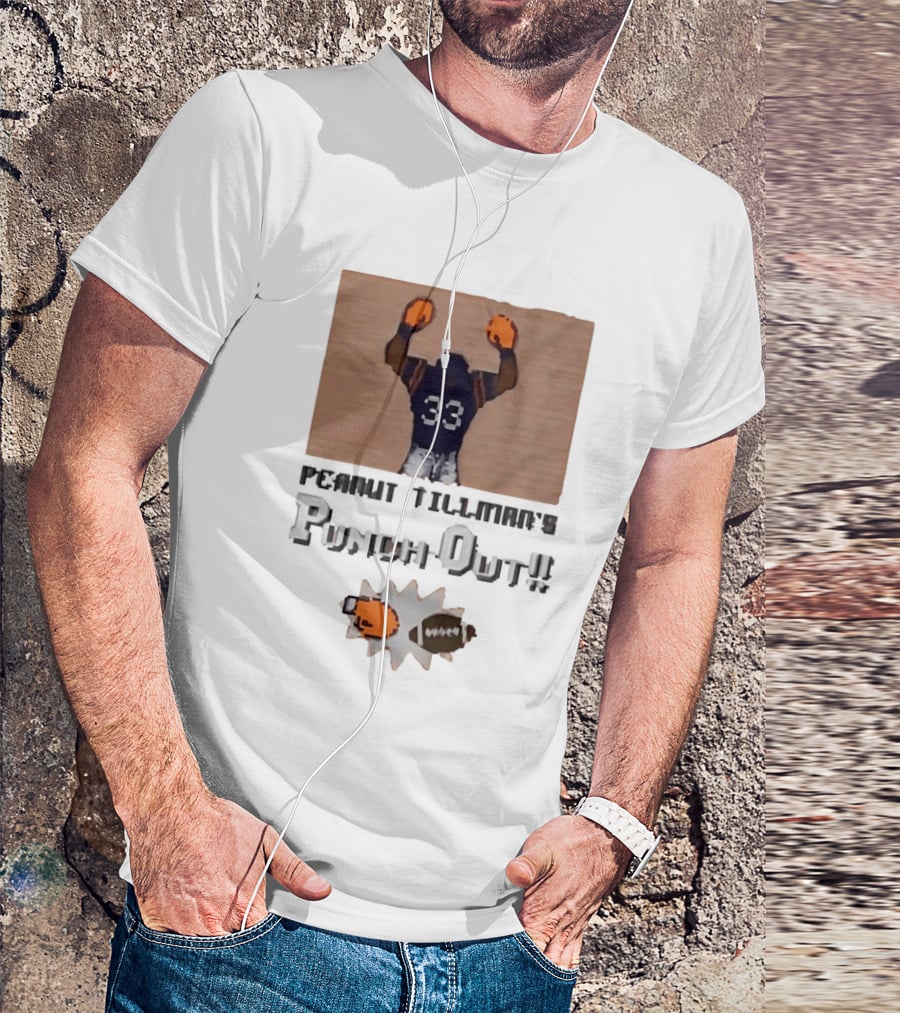 Peanut Tillman Punch Out 33 Chicago Bears Football T-Shirt