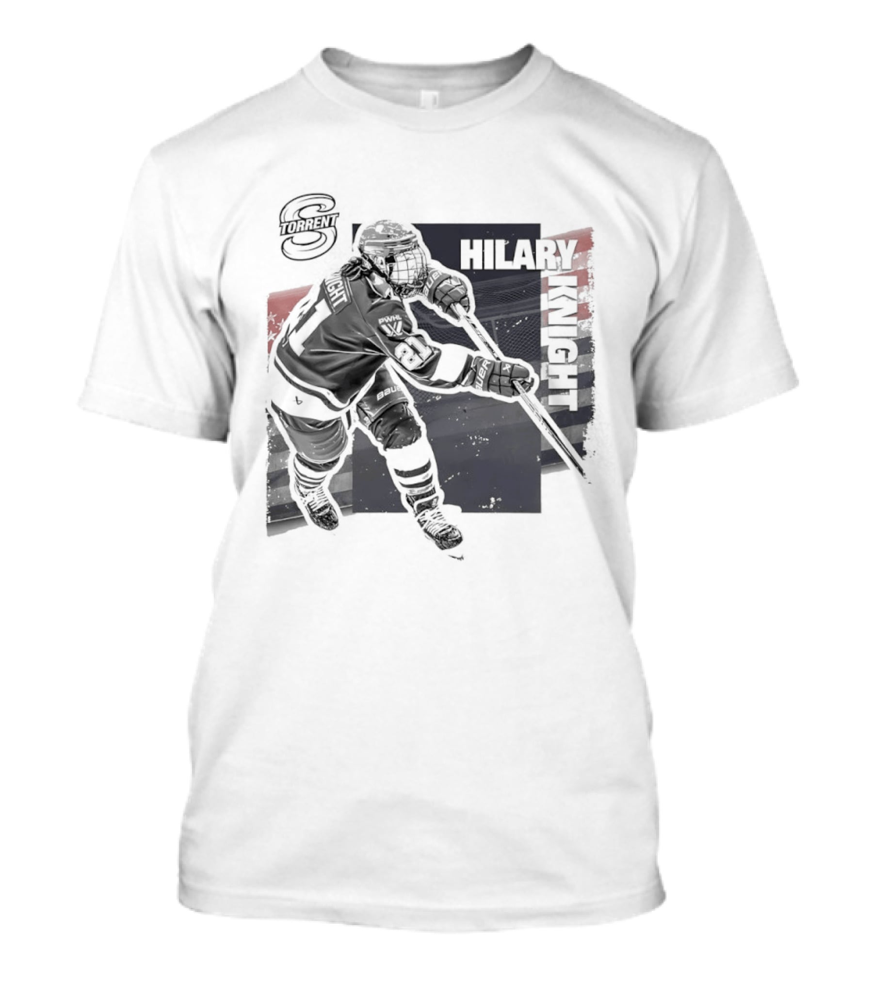 Hilary Knight Seattle Torrent Hockey Player Action T-Shirt