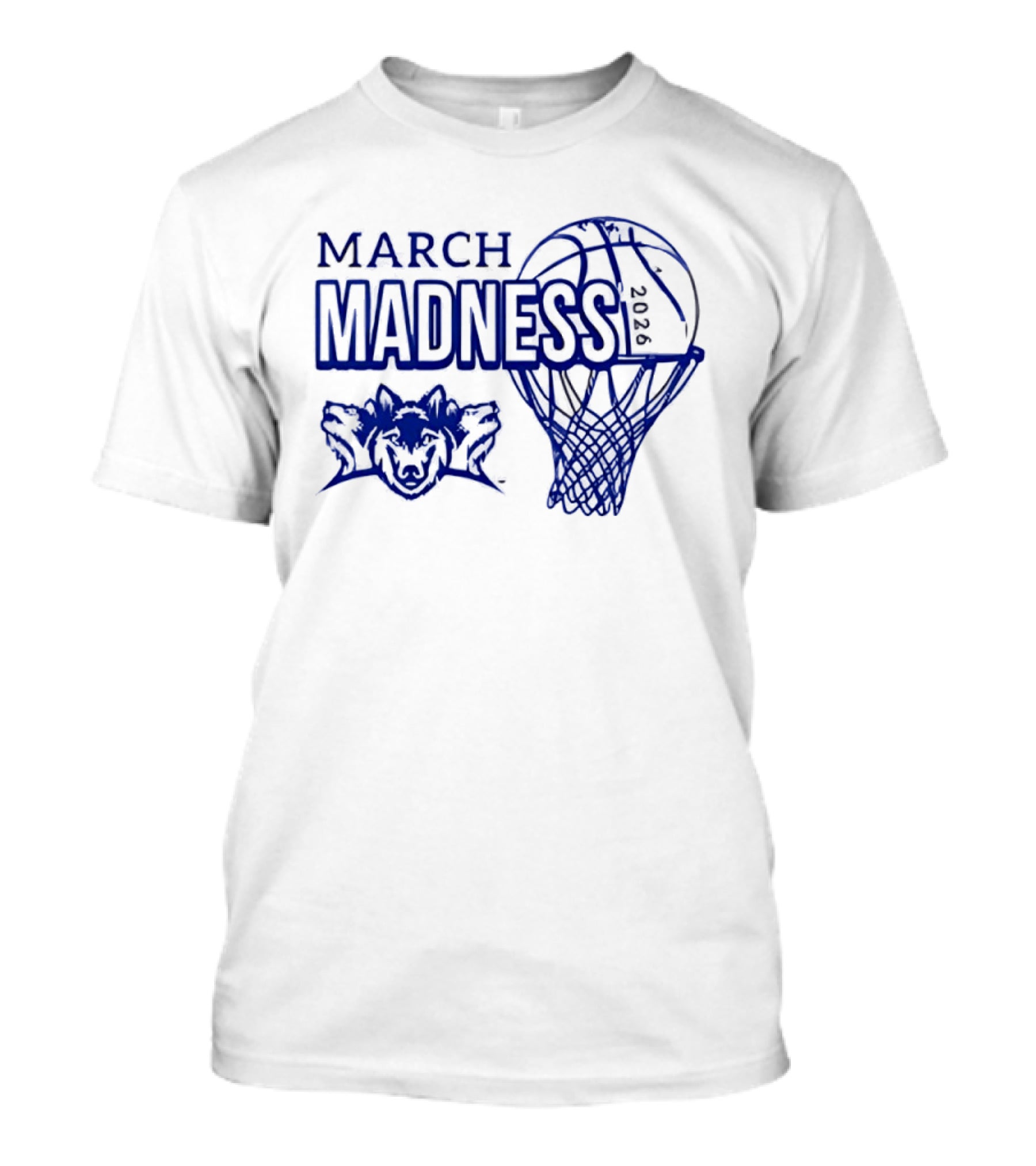 March Madness NCAA Basketball 2026 Wolf And Hoop T-Shirt