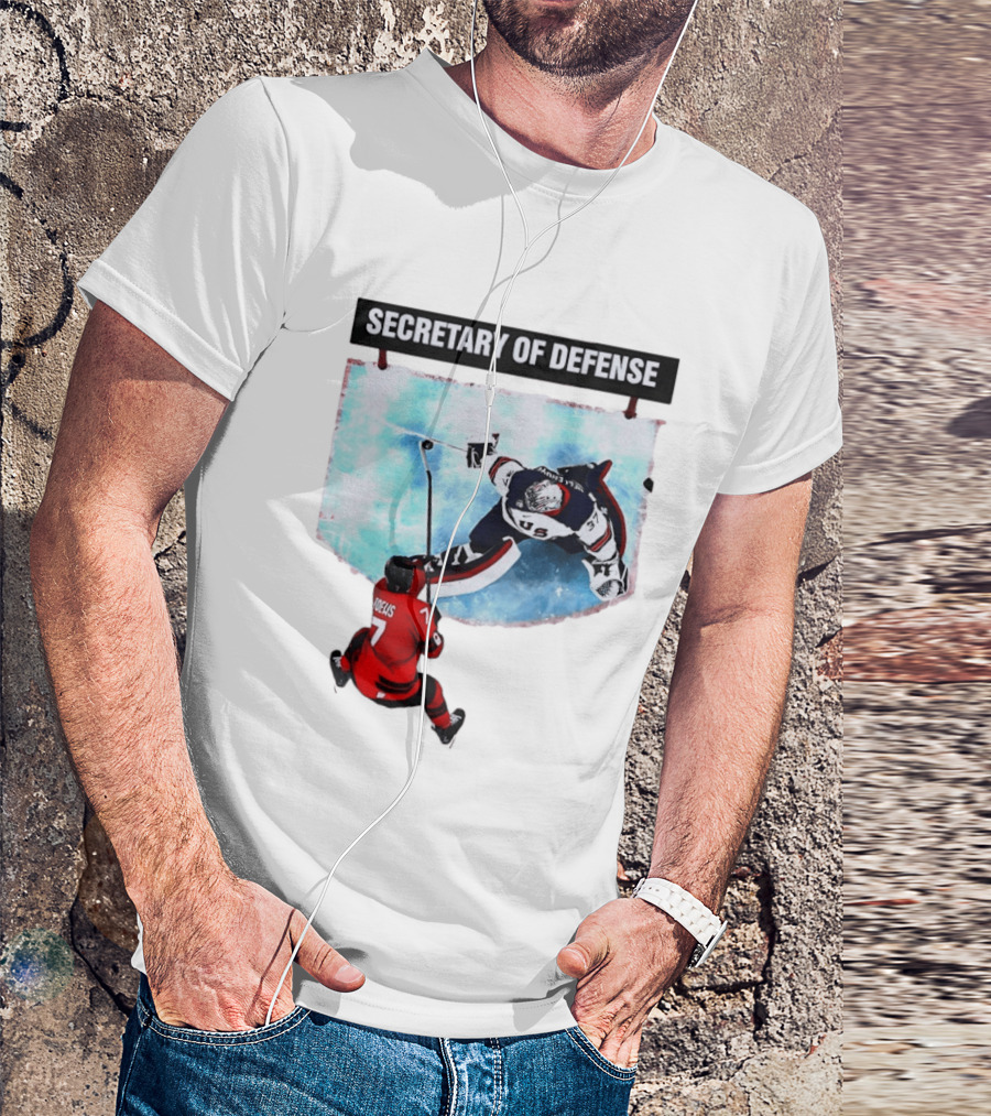 Secretary Of Defense USA Hockey Goalie Epic Save Faceoff T-Shirt