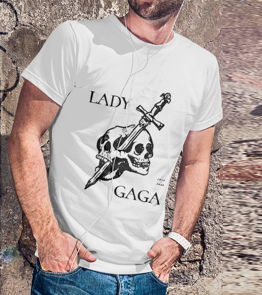 Lady Gaga Skull Sword 2026 T-Shirt
