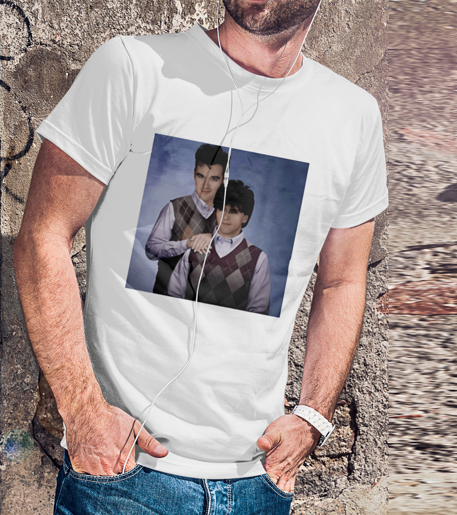 Morrissey Moz Johnny Marr Argyle Sweater Step Brothers T-Shirt