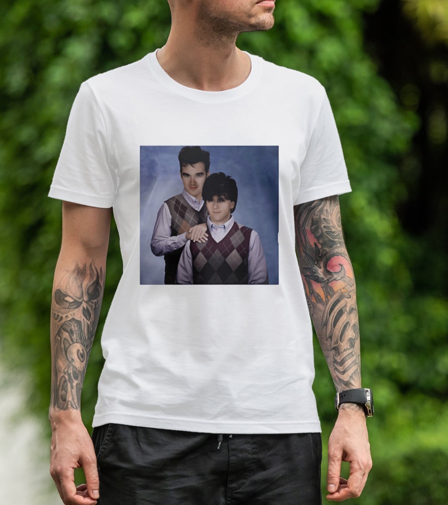 Morrissey Moz Johnny Marr Argyle Sweater Step Brothers T-Shirt