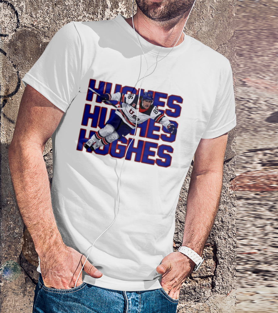 Team USA Jack Hughes Iconic Game Winning Goal Celebration T-Shirt