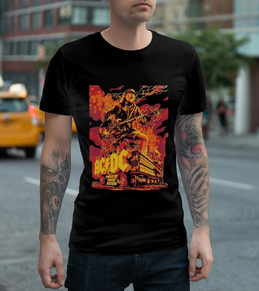 ACDC PWR Up Tour 2026 Sao Paulo Estadio Do Morumbi February 24 28 March 4 Concert T-Shirt