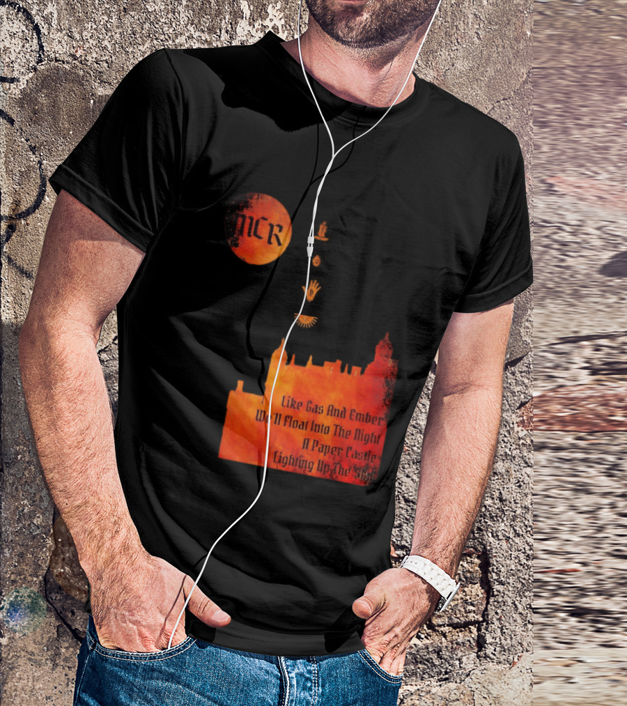 MCR Like Gas And Ember We'll Float Into The Night A Paper Castle Lighting Up The Sky T-Shirt