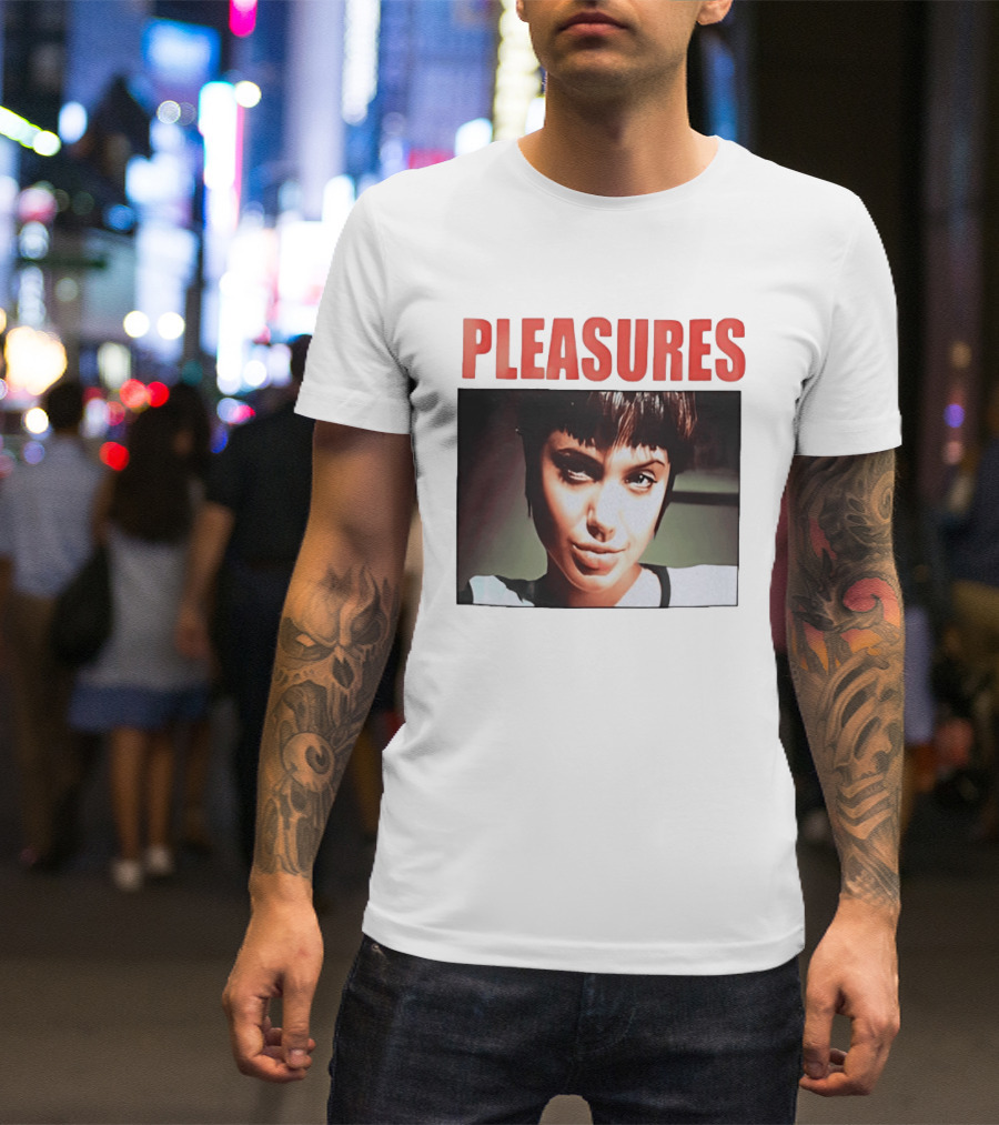 Pleasures Angelina Jolie Bold Typography Fashion T-Shirt