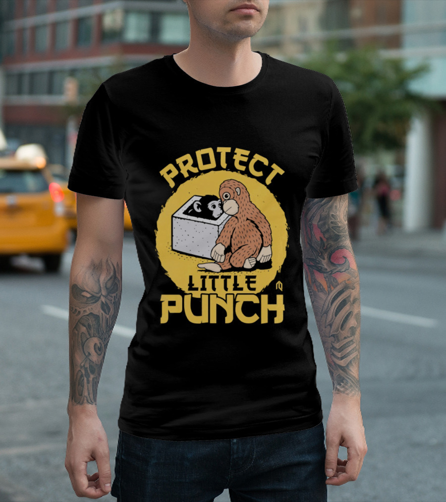 Protect Little Punch The Monkey T-Shirt