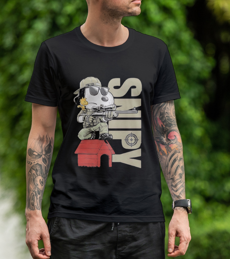 Snoopy Woodstock Sniper Doghouse Peanuts Target T-Shirt