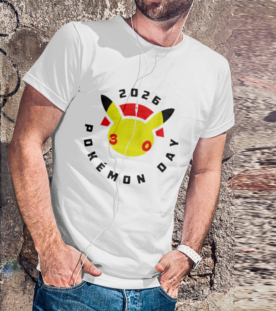 2026 Pokémon Day 30th Anniversary Pikachu T-Shirt