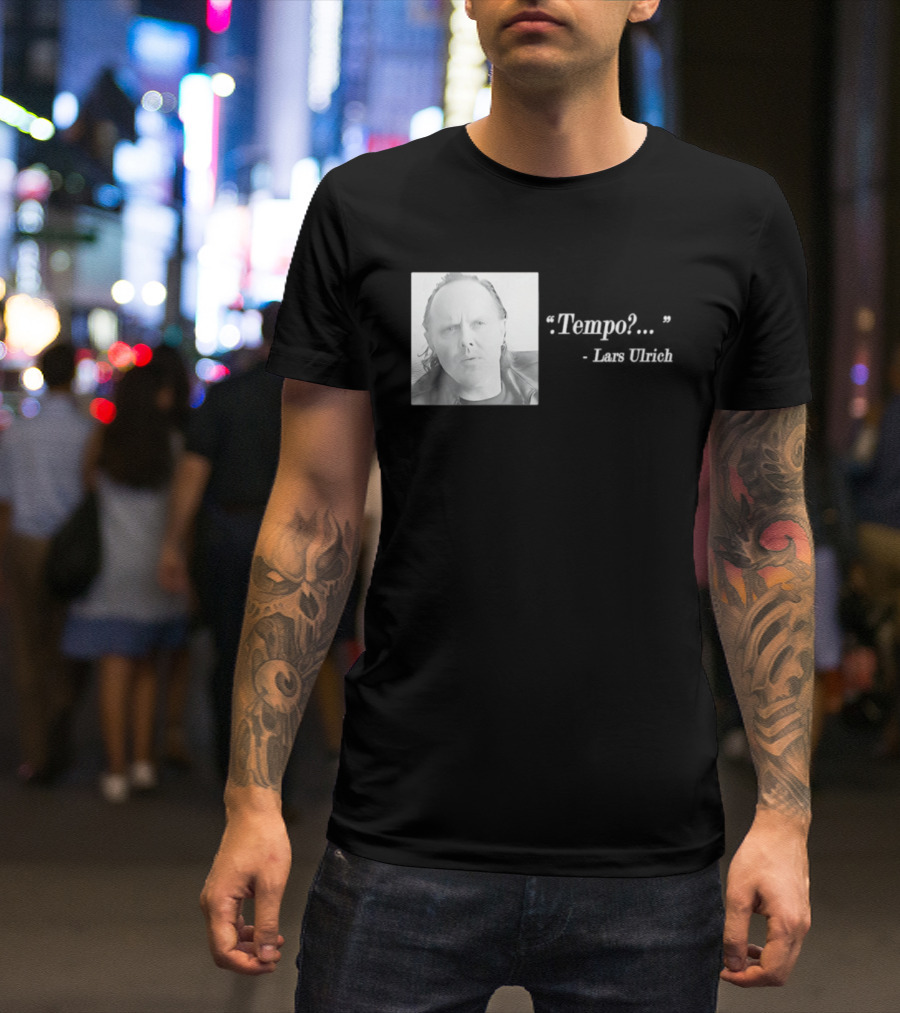 Lars Ulrich Tempo Vintage Style Photo T-Shirt