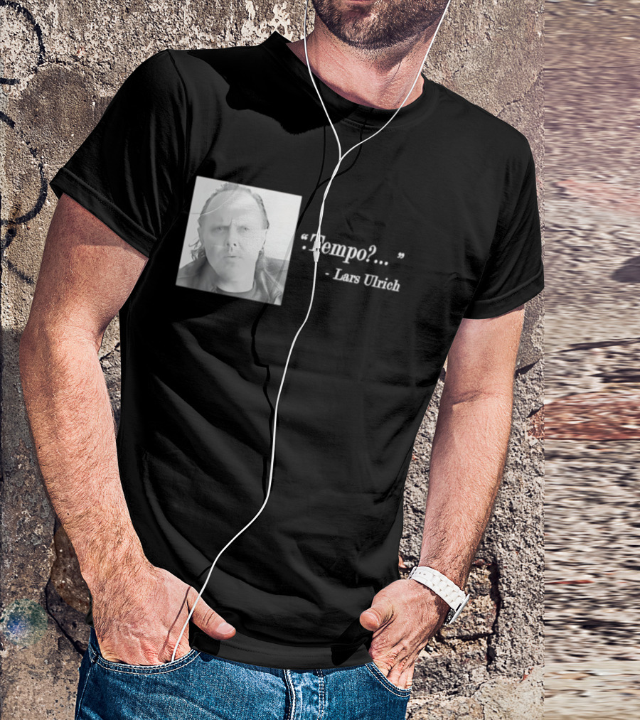 Lars Ulrich Tempo Vintage Style Photo T-Shirt