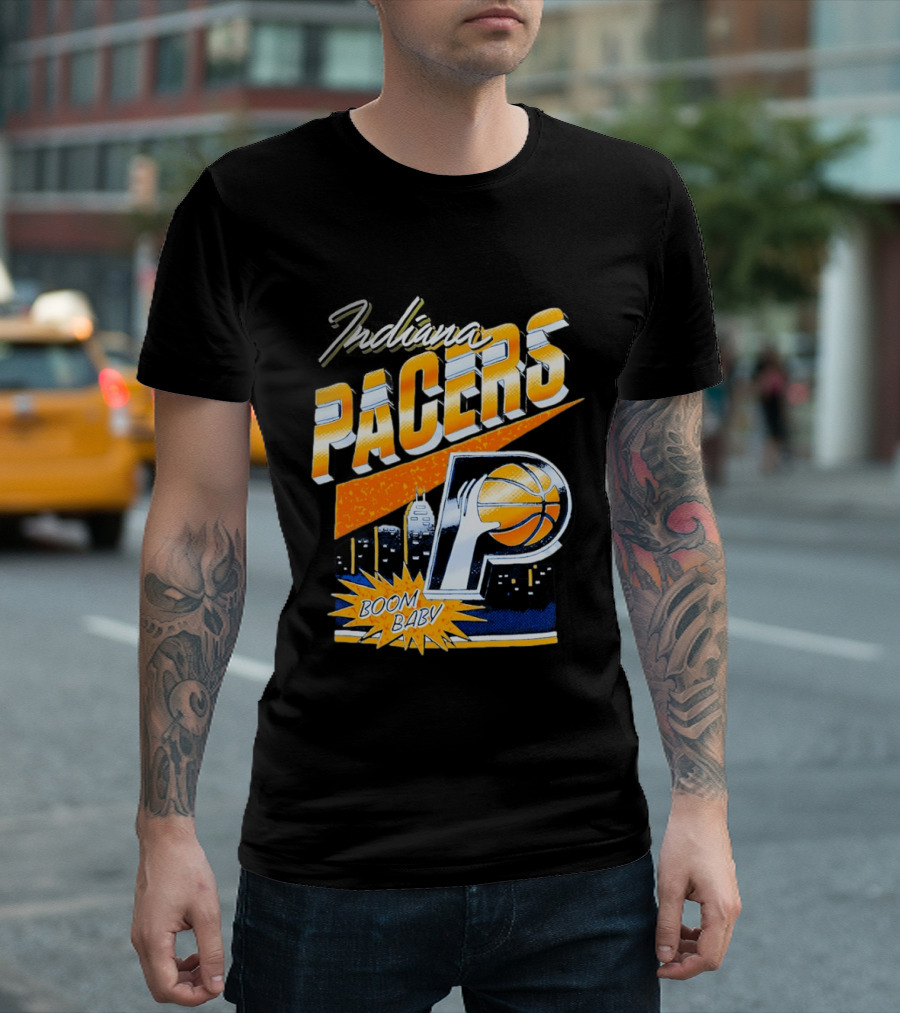 Indiana Pacers Boom Baby Basketball City T-Shirt