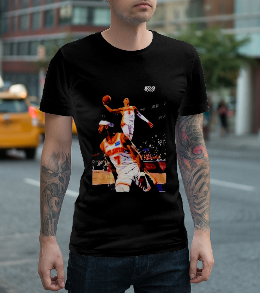 Nickeil Alexander Walker Jalen Johnson Slam Dunk Atlanta Hawks Basketball T-Shirt