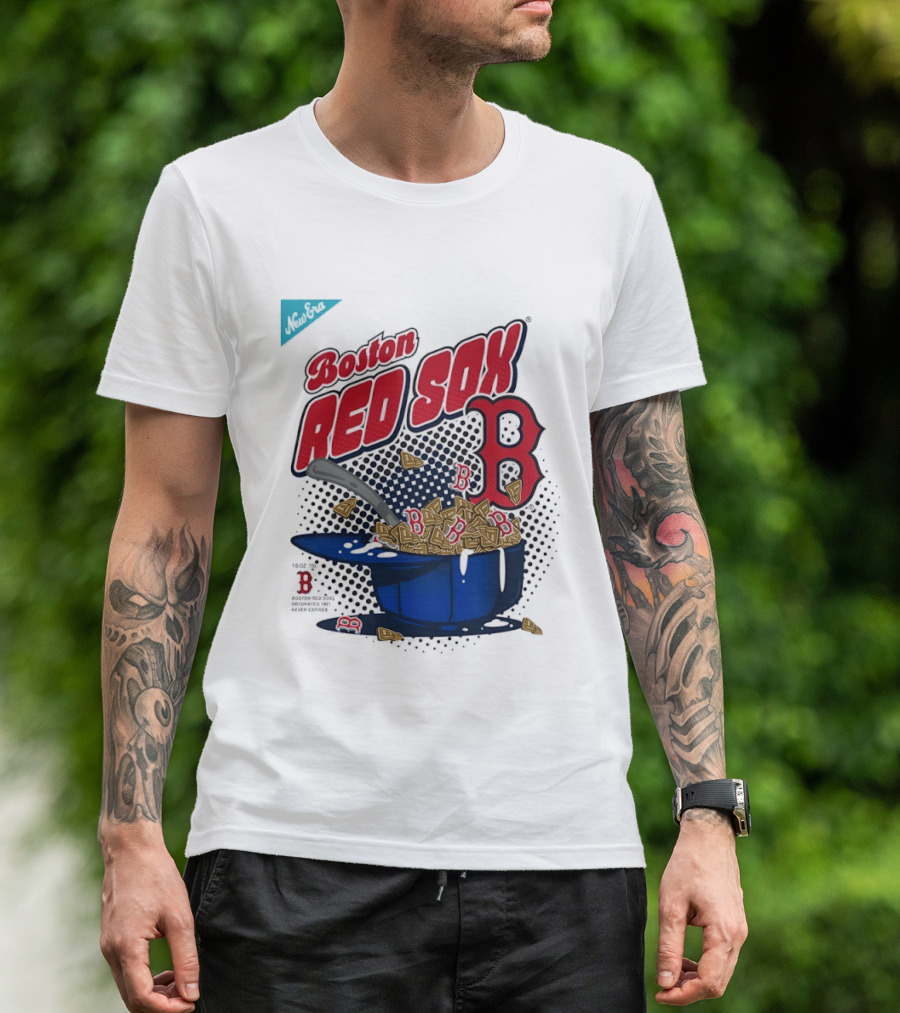 Boston Red Sox B Cap With Cereal Bowl T-Shirt